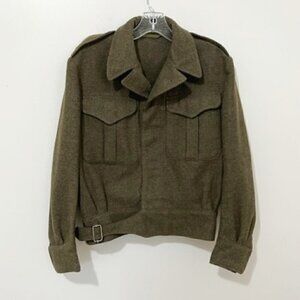 Battle Dress Blouses Serge 1951 Military Jacket Vintage Tip Top Tailors Post WW2